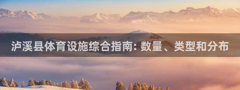 意昂3新能源：泸溪县体育设施综合指南: 数量、类型和