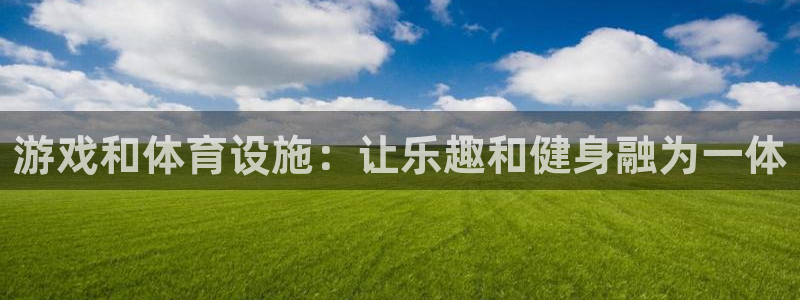 意昂体育3平台注册流程图：游戏和体育设施：让乐趣和健身融为一