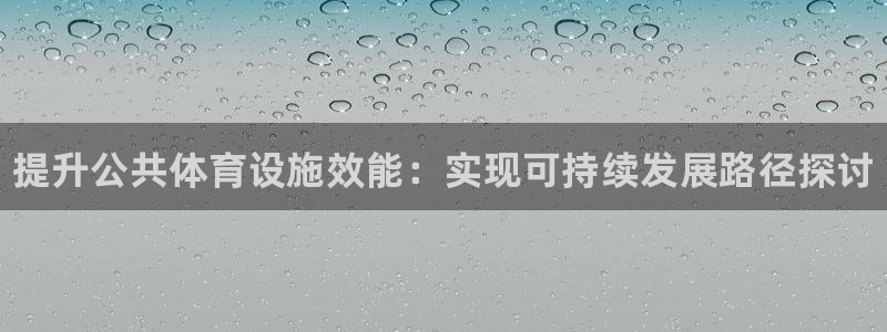 德国意昂3集团：提升公共体育设施效能：实现可持续发展路径探讨